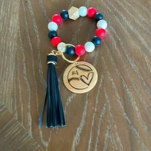 Baseball/softball wristlet with tassel